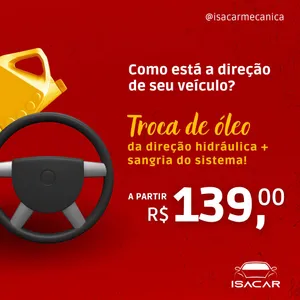 Troca de Óleo da Direção Hidráulica + Sangria do Sistema