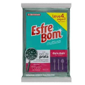 Esponja Multiuso Esfrebom Leve 4 Pague 3