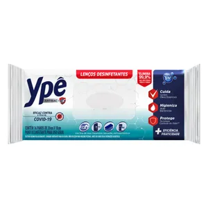Lenão Umedecido Desinfetante Ypê Antibac Pacote 36 Unidades