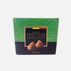 Trufas Belgas com Pó de Cacau Sabor Avelã 150g