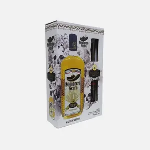 Tequila Sombrero Negro Gold Kit com 2 Copos Garrafa 750ml