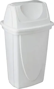Lixeira Piso Basculante Plasútil Branco 9 L