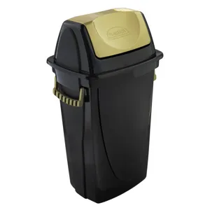 Lixeira Basculante Ouro Velho 28L Plasátil Ecoblack