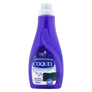 Lava Roupas Líquido Roupas Escuras Coquel Frasco 500Ml