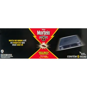 Iscas Mata Baratas Mortein Com 6 Unidades