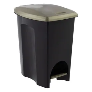 Lixeira Com Pedal Ouro Velho 15L Plasátil Ecoblack