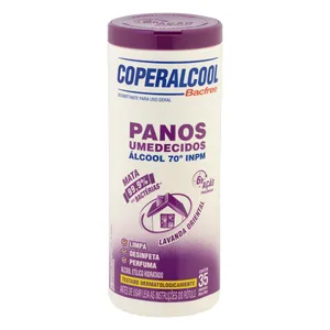 Panos Umedecida Coperalcool Lavanda Oriental Com 35 Unidades