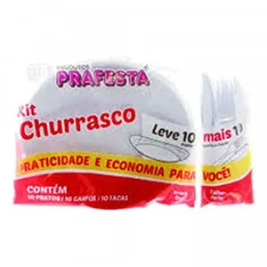 Kit Para Festa Prafesta Com 10Un Branco