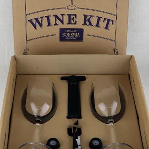 Kit De 06 Pecas Para Vinho Bohemia Authentic
