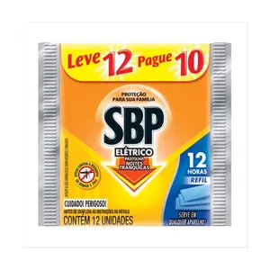 Inseticida Elétrico Sbp 12 Horas Em Pastilhas Refil Leve12 Pague 10 Unidades